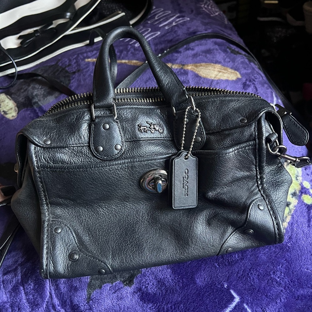 Coach Leather mini cross body bag